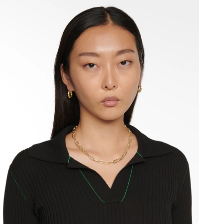 Shop Bottega Veneta Chains Gold-plated Necklace In Yellow Gold