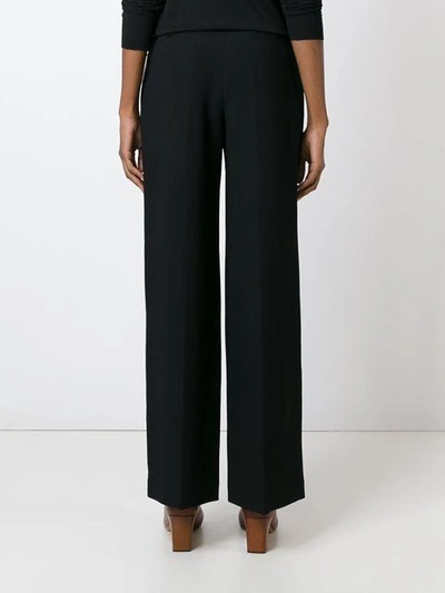 Shop Rosetta Getty Crepe Wide Leg Trousers