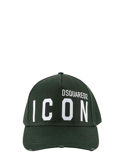 Shop Dsquared2 Reflective Icon Baseball Cap In Green