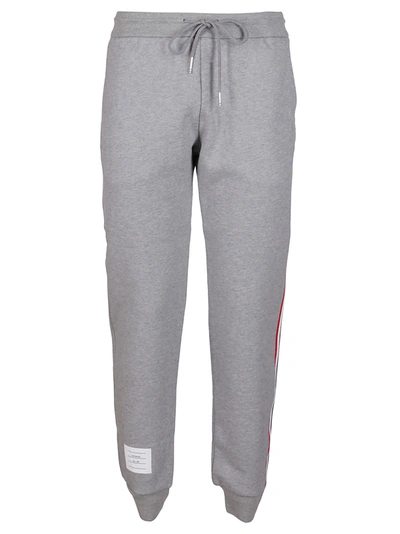 Shop Thom Browne Classic Loopback Stripe Sweatpants In Grey