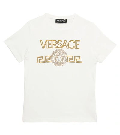 Shop Versace Medusa Cotton T-shirt In White