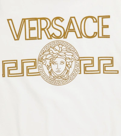 Shop Versace Medusa Cotton T-shirt In White