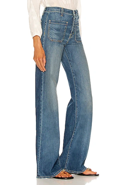 Nili Lotan Florence Patch Pocket Jeans In Blue