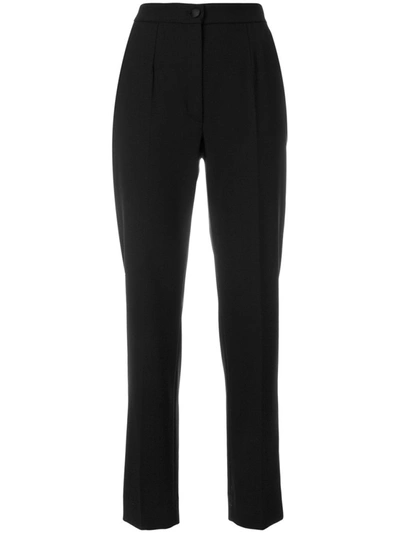 Shop Dolce & Gabbana These Slim Fit Tailored Trousers In Black