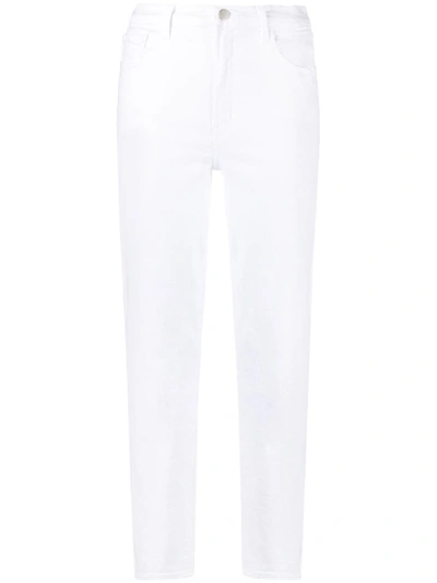 Shop J Brand Cropped Leg Jeans In White