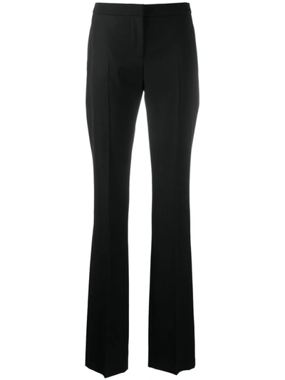 Shop Alexander Mcqueen Black Virgin Wool Blend Tailored Trousers