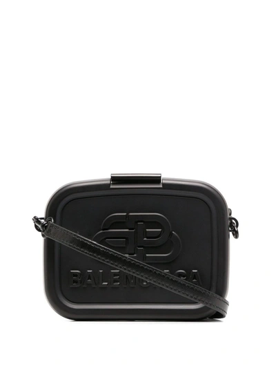 Shop Balenciaga Black Metal Lunch Box Mini Bag