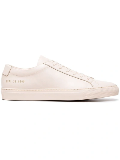 Shop Common Projects White Leather Original Achilles Low Sneakers