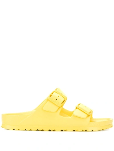 Shop Birkenstock Yellow Arizona Slip-on Sandals