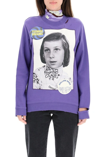 Raf Simons Photograph Print Sweatshirt In Mixed Colours