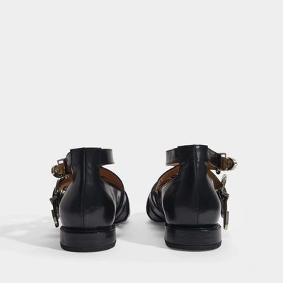 Toga Cross Strap Flat In Black