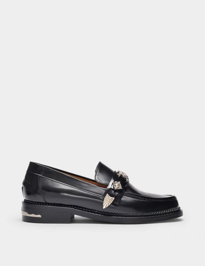 Shop Toga Aj1041 Loafers -  Pulla - Black - Polido