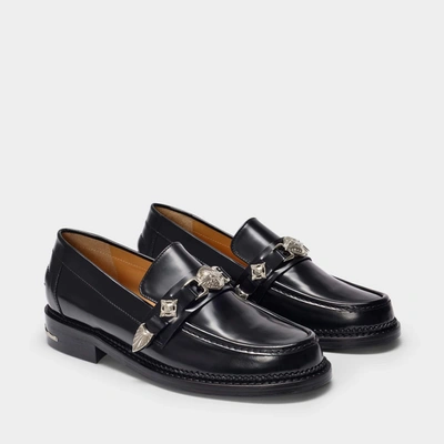 Shop Toga Aj1041 Loafers -  Pulla - Black - Polido