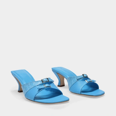 Shop By Far Noor Sandals In Blue