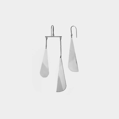 Shop Isabel Marant Color Drop Earrings Black/silver