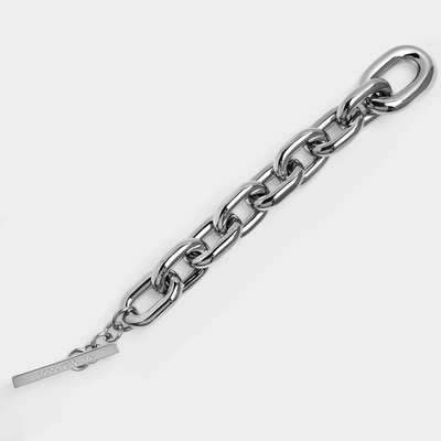 Shop Rabanne Xl Link Brac Bracelet - Paco  - Silver - Metal