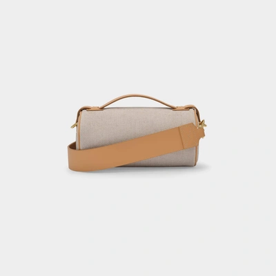 Shop Burberry Barrel Bag In Beige