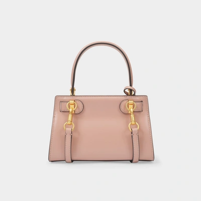 Shop Tory Burch Lee Radziwill Petite Bag In Pink