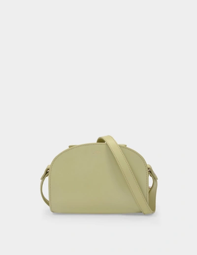 Shop Apc Demi-lune Mini Bag In Beige