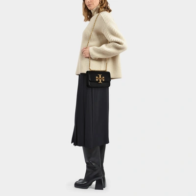 Tory Burch Eleanor Small Hobo Bag -  -  Black - Leather In Black