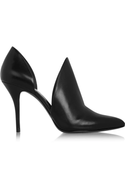 Shop Alexander Wang Leva Cutout Leather Ankle Boots In Black