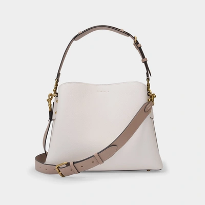Coach Tasche Willow Aus Braunem Leder In White