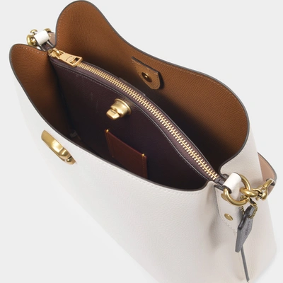 Coach Tasche Willow Aus Braunem Leder In White