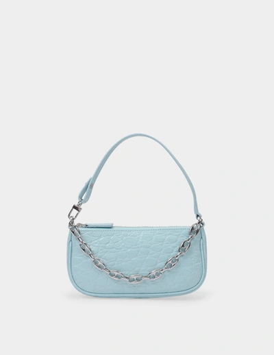 Shop By Far Mini Rachel Bag In Blue