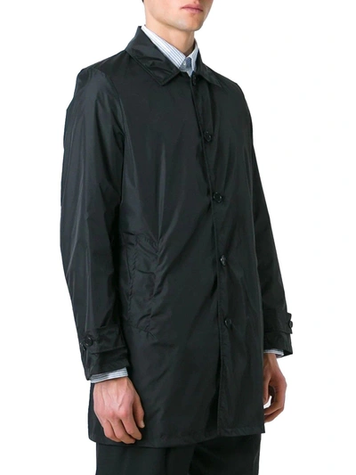 Shop Aspesi Men's Black Polyester Outerwear Jacket