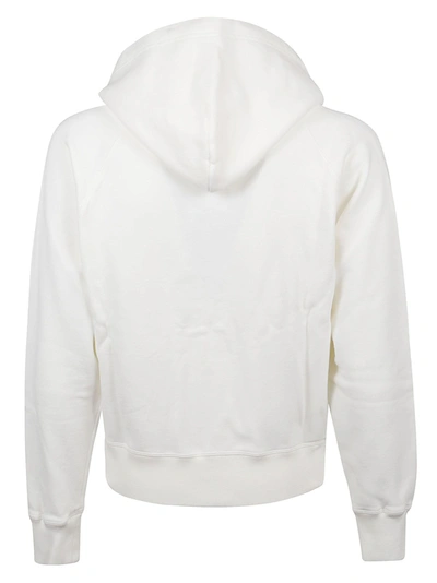 Shop Tom Ford Men's White Cotton Sweatshirt