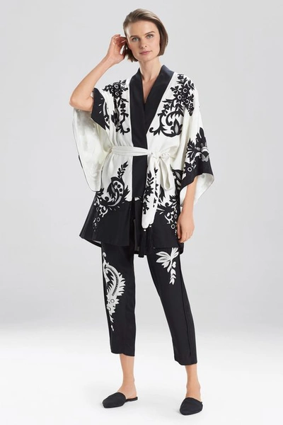 Shop Josie Natori Natori Kumiko Wrap Robe Coat In Warm White