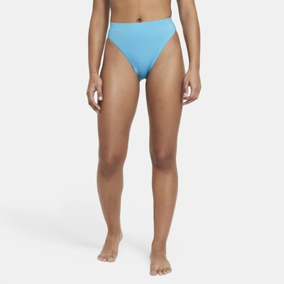 Shop Nike Essential Women's High-waist Swim Bottom In Chlorine Blue