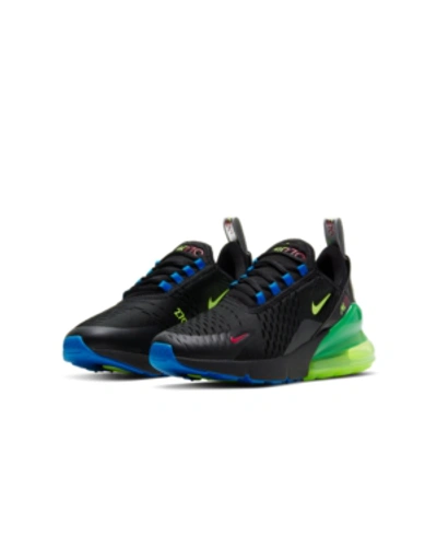 Nike Kids' Big Boys Air Max 270 Casual Sneakers From Finish Line In  Black/ghost Green-light Photo Blue | ModeSens