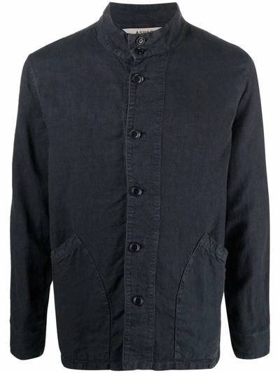 Shop Aspesi Unlined Cotton Jacket In Blau