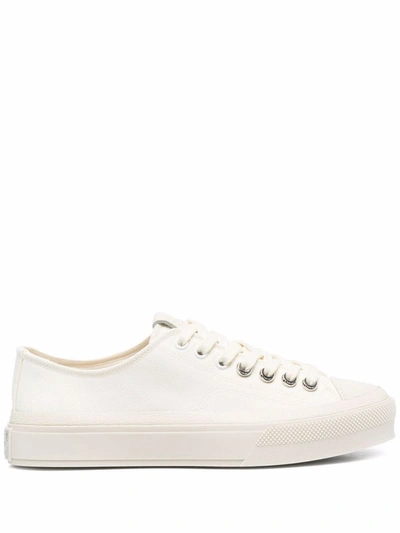 Shop Givenchy Lace-up Low-top Sneakers In Weiss