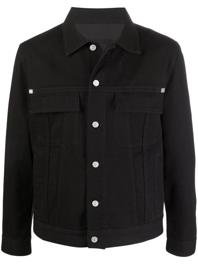 Shop Givenchy Classic-fit Denim Jacket In Schwarz