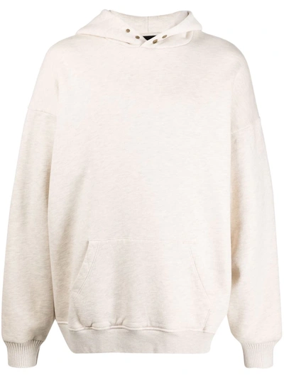 Shop Fear Of God Oversize Wool-cashmere Blend Hoodie In Nude