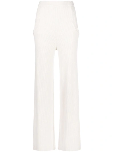 Shop Ports 1961 High-waisted Wide Leg Trouser In Weiss