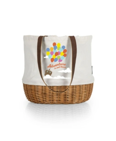 Picnic Time 's Up Coronado Basket Tote In Beige Canvas