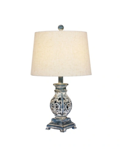 Shop Fangio Lighting Poly Resin Table Lamp In Antique White