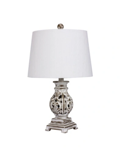 Shop Fangio Lighting Poly Resin Table Lamp In Antique Blue
