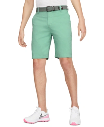 Shop Nike Men's Dri-fit Uv 10.5" Golf Chino Shorts In Healing Jade