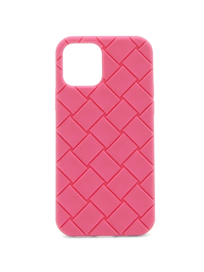 Shop Bottega Veneta Rubber Iphone 12 Max Case In Flamingo