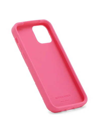 Shop Bottega Veneta Rubber Iphone 12 Max Case In Flamingo