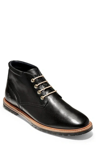 Shop Cole Haan Raymond Grand Water Resistant Chukka Boot In Black Leather