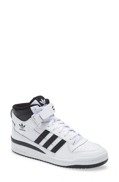 Adidas Originals Forum Mid Sneaker In White/ Core Black | ModeSens