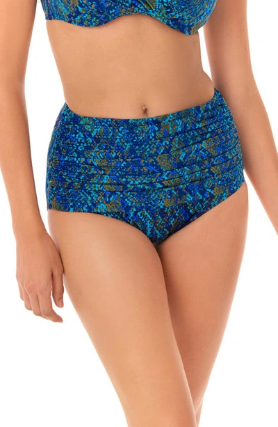 Shop Miraclesuitr Basilisk Norma Jean Bikini Bottoms In Blue/green Mlt