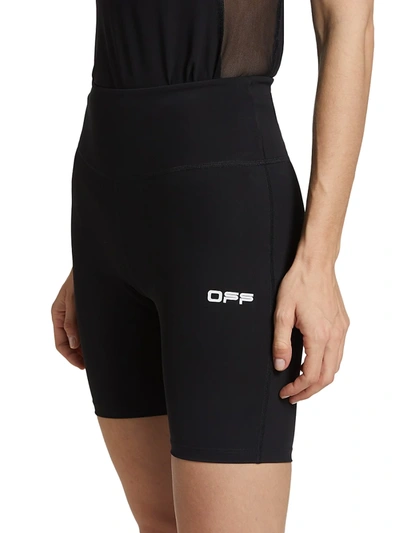 Shop Off-white Women's Active Bike Shorts In Black