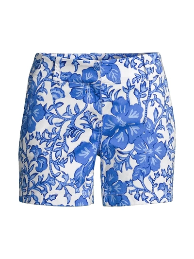 Shop Vineyard Vines Morada Floral 5" Everyday Shorts In Tide Blue Floral