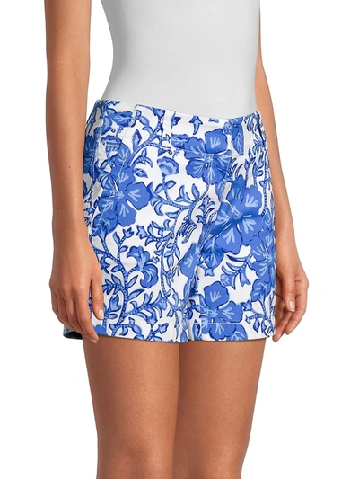Shop Vineyard Vines Morada Floral 5" Everyday Shorts In Tide Blue Floral